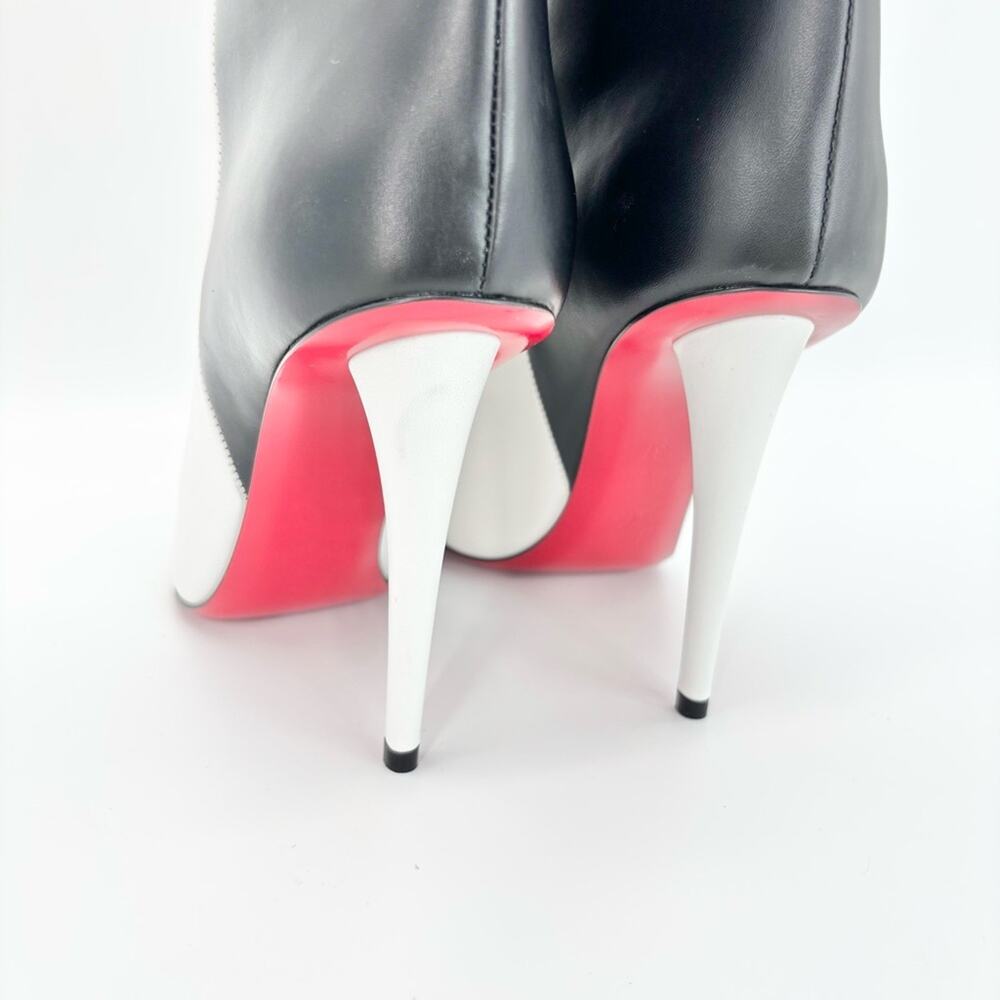 NEW Christian Louboutin Astrilarge Botta 100 Two Tone Over The Knee Boots 37 - Picture 6 of 10